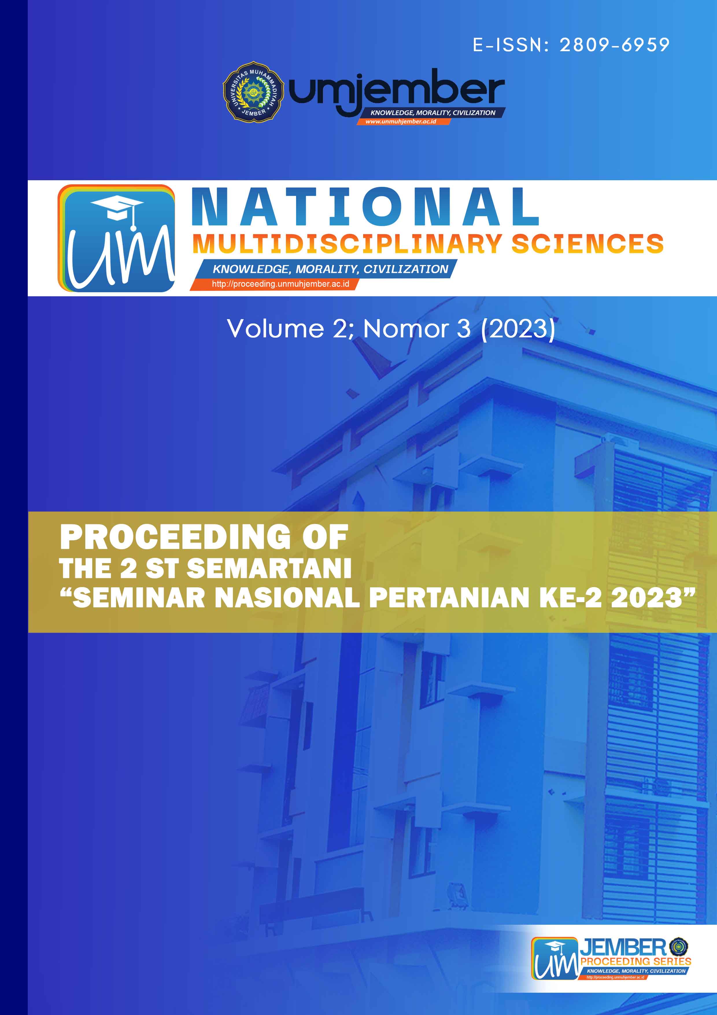 					View Vol. 2 No. 3 (2023): Proceeding SEMARTANI 2
				