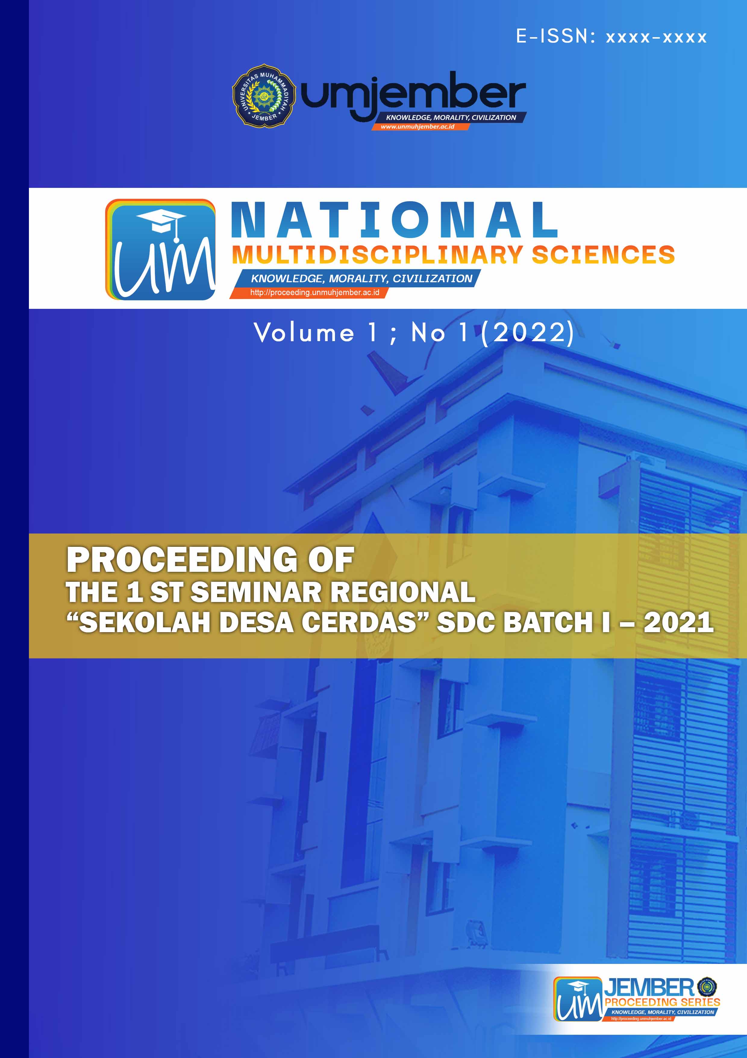 					View Vol. 1 No. 1 (2022): Proceeding SDC-Batch I
				