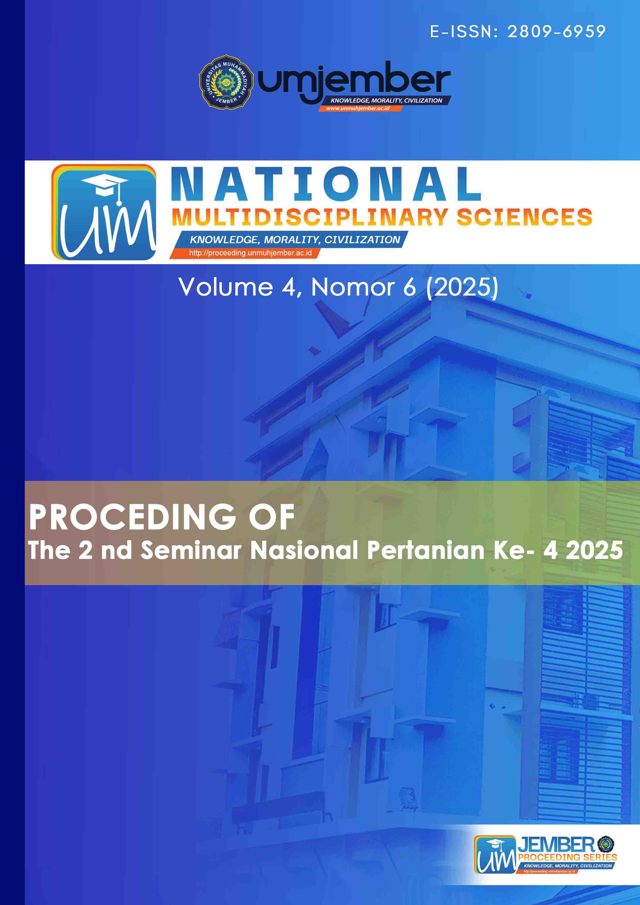 					View Vol. 4 No. 6 (2025): Proceeding SEMARTANI 4
				